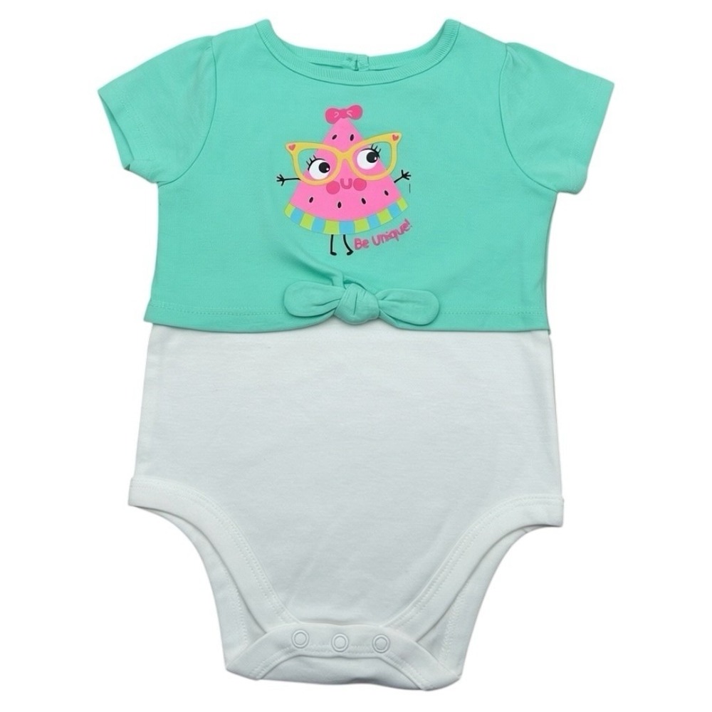 Garanimals Baby Girls Short Sleeve Graphic One piece Bodysuits Sz 12M Lot of 10 - Picture 11 of 11